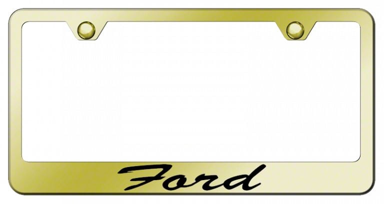 thumbnail image 2 of Ford Script Metal License Plate - Official Licensed Blue & White 6x12 Inch Plate 2 of 14