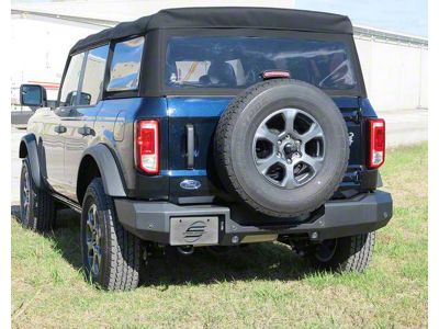 Fortis Rear Bumper; Textured Black (21-25 Bronco, Excluding Raptor)