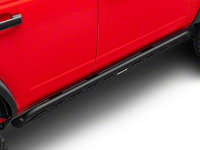 Go Rhino Frame Mounted Steel Rock Sliders; Textured Black (21-25 Bronco 4-Door)