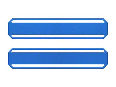 Front Door Sill Overlays; Veloctiy Blue (21-25 Bronco)
