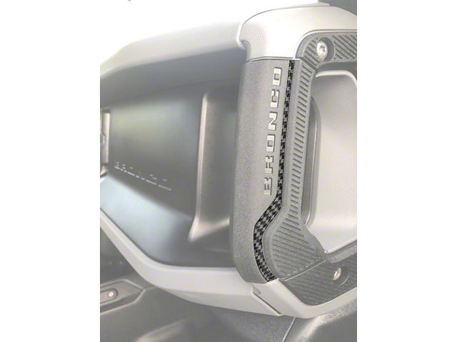 Bronco Front Grab Rail Line Inserts; Forged Carbon Fiber (21-24 Bronco ...