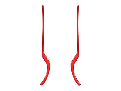 Front Grab Rail Line Inserts; Race Red (21-25 Bronco)