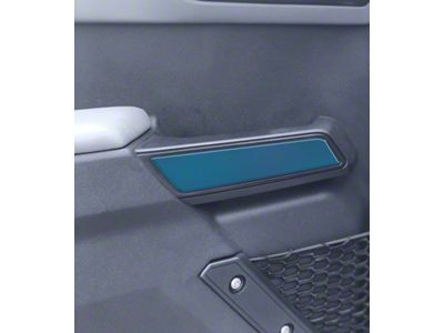 Front Side Door Pull Handle Overlays; Atlas Blue (21-25 Bronco)