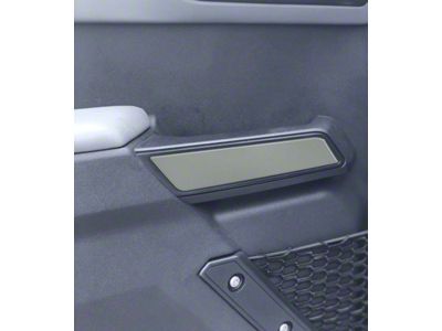 Front Side Door Pull Handle Overlays; Cactus Gray (21-25 Bronco)