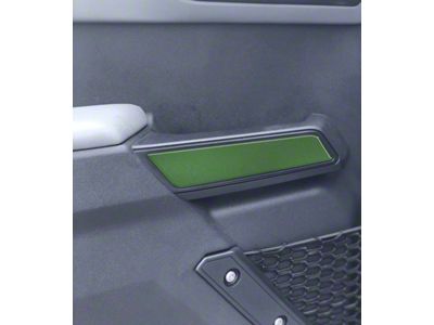 Front Side Door Pull Handle Overlays; Eruption Green (21-25 Bronco)