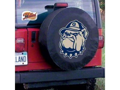 Georgetown University Spare Tire Cover with Camera Port; Black (21-25 Bronco)