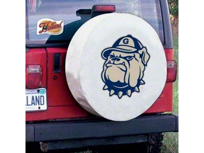 Georgetown University Spare Tire Cover with Camera Port; White (21-25 Bronco)