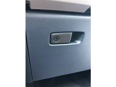 Glove Box Accent Trim; Domed Carbon Fiber (21-25 Bronco)