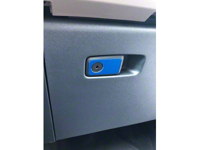 Glove Box Accent Trim; Velocity Blue (21-25 Bronco)