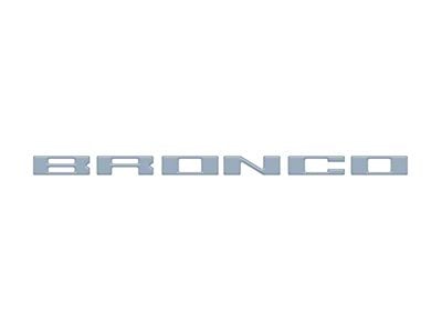 Glove Box Letter Inserts; Azure Gray (21-25 Bronco)