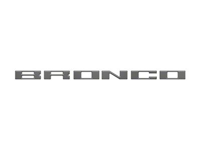 Glove Box Letter Inserts; Carbonized Gray (21-25 Bronco)