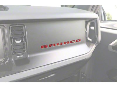 Glove Box Insert Letters; Forged Carbon Fiber (21-25 Bronco)
