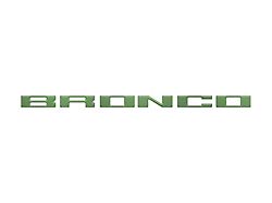 Glove Box Letters Inserts; Eruption Green (21-25 Bronco)