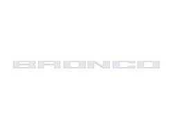 Glove Box Letters Inserts; Gloss White (21-25 Bronco)