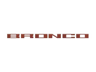 Glove Box Letters Inserts; Hot Pepper Red (21-25 Bronco)