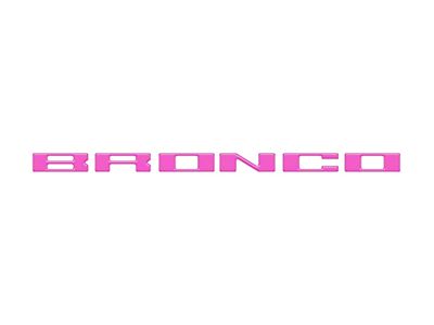 Glove Box Letters Inserts; Hot Pink (21-25 Bronco)