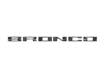 Glove Box Letters Inserts; Reflective Black Shadow (21-25 Bronco)
