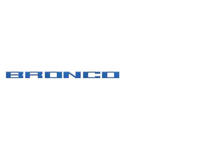 Glove Box Letters Inserts; Velocity Blue (21-25 Bronco)