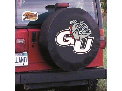 Gonzaga University Spare Tire Cover with Camera Port; Black (21-25 Bronco)