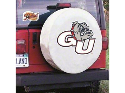 Gonzaga University Spare Tire Cover with Camera Port; White (21-25 Bronco)