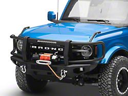 HD Front Bumper with Brush Guard; Black (21-26 Bronco)