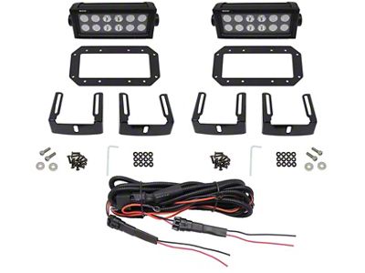 Westin HDX 6-Inch B-Force Flush Mount LED Light Bars (Universal; Some Adaptation May Be Required)