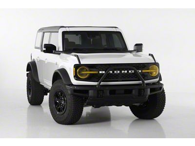 Headlight Covers; Transparent Yellow (21-25 Bronco w/ Factory LED Headlights)