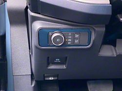 Headlight Switch Accent Trim; Atlas Blue (21-24 Bronco)