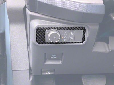 Headlight Switch Accent Trim; Azure Gray (21-25 Bronco w/o Mirror Lights)
