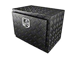 Heavy Duty Aluminum Underbody Tool Box with T-Handle Latch, Lock and Keys; 24-Inch; Black