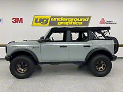 Heritage Spear Stripe Kit; White (21-25 Bronco 4-Door)