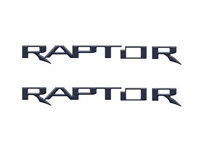 Hood Cowl Letter Inserts; Antimatter Blue (22-25 Bronco Raptor)