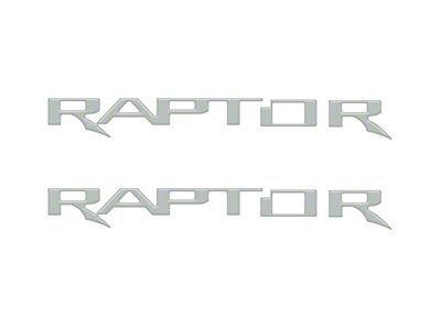 Hood Cowl Letter Inserts; Cactus Gray (22-25 Bronco Raptor)
