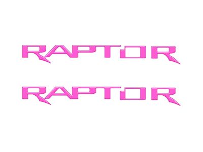 Hood Cowl Letter Inserts; Hot Pink (22-25 Bronco Raptor)