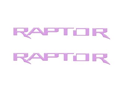 Hood Cowl Letter Inserts; Lavender Purple (22-25 Bronco Raptor)
