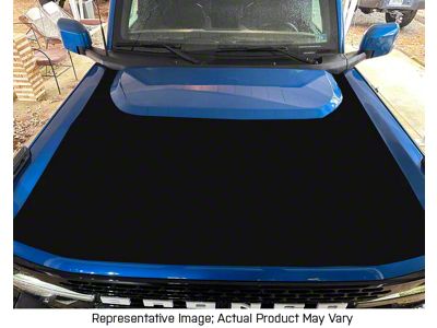 Hood Graphic Combination Decal; Matte White (21-25 Bronco, Excluding Raptor)