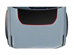 Hood Graphic; Matte Black with Golden Yellow Outline (21-25 Bronco, Excluding Raptor)