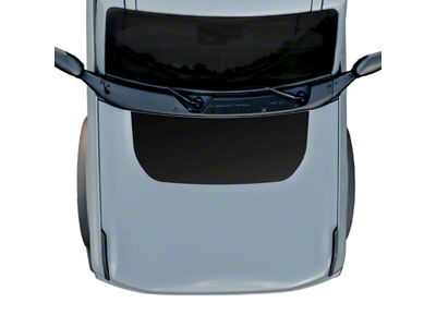 Hood Graphic; Matte Black with Gray Outline (21-25 Bronco, Excluding Raptor)