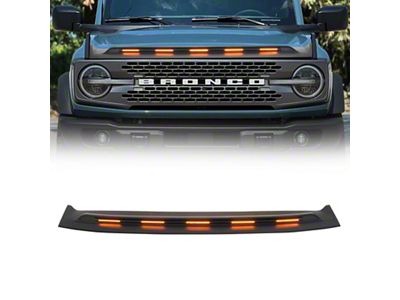 Hood Protector with DRL and Amber Turn Signal Lights (21-25 Bronco, Excluding Raptor)
