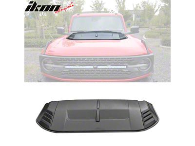 Hood Scoop; Sanded Black (21-25 Bronco, Excluding Raptor)
