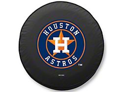 Houston Astros Spare Tire Cover with Camera Port; Black (21-25 Bronco)