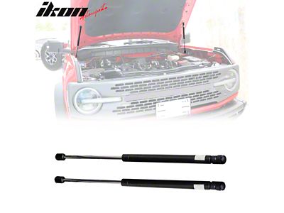 Hydraulic Hood Struts; Black (21-25 Bronco, Excluding Everglades)