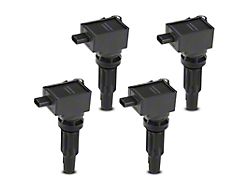 Ignition Coils; Set of Four; Black (21-25 2.3L EcoBoost Bronco)