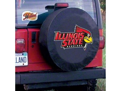 Illinois State University Spare Tire Cover with Camera Port; Black (21-25 Bronco)