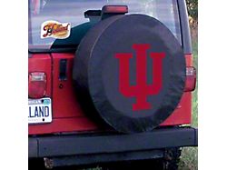 Indiana University Spare Tire Cover with Camera Port; Black (21-26 Bronco)