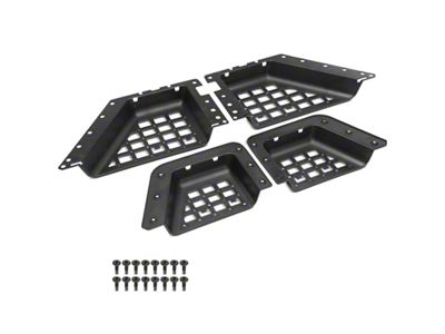 Interior Door ABS Storage Pockets with Nets; Front & Rear (21-26 Bronco 4-Door)