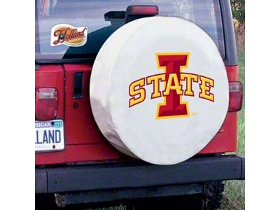 Iowa State University Spare Tire Cover with Camera Port; White (21-25 Bronco)