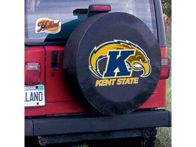 Kent State University Spare Tire Cover with Camera Port; Black (21-25 Bronco)