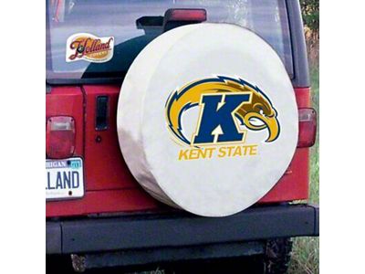 Kent State University Spare Tire Cover with Camera Port; White (21-25 Bronco)