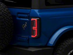 LED Tail Lights; Black Housing; Clear Lens (21-25 Bronco w/ Factory LED Tail Lights, Excluding Raptor)
